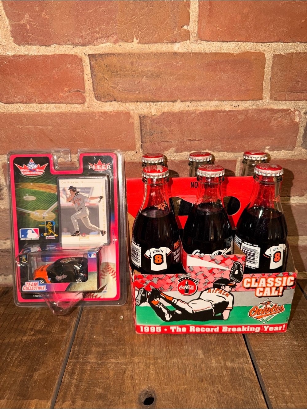 Cal Ripken Jr. Orioles Coca-Cola 6-Pack & Toy Car Collectible Set